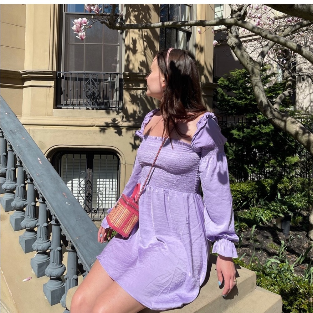 H&M lilac smocked dress💜